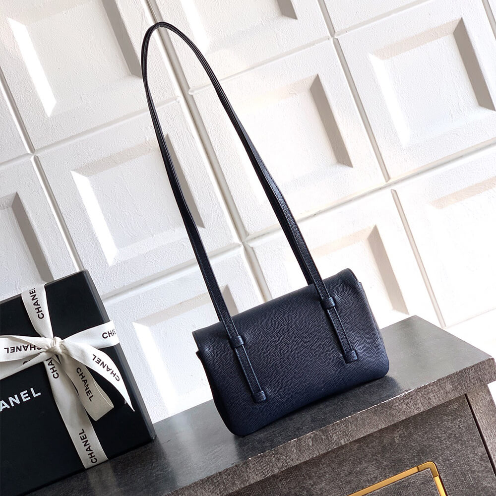 Ch**el Clutch with Leather Strap(HIGH-END GRADE)