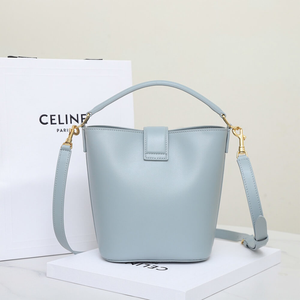 Ce1i*e SMALL BUCKET L0visE IN SMOOTH CALFSKIN(HIGH-END GRADE)