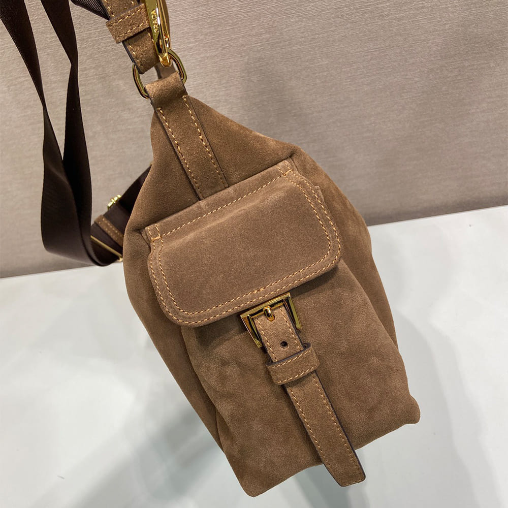 Pra*a Explore large suede bag(HIGH-END GRADE)