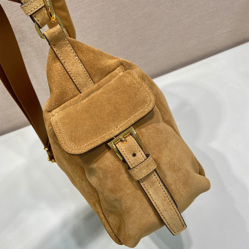 Pra*a Explore large suede bag(HIGH-END GRADE)