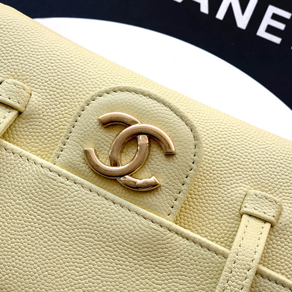 Ch**el Clutch with Leather Strap(HIGH-END GRADE)