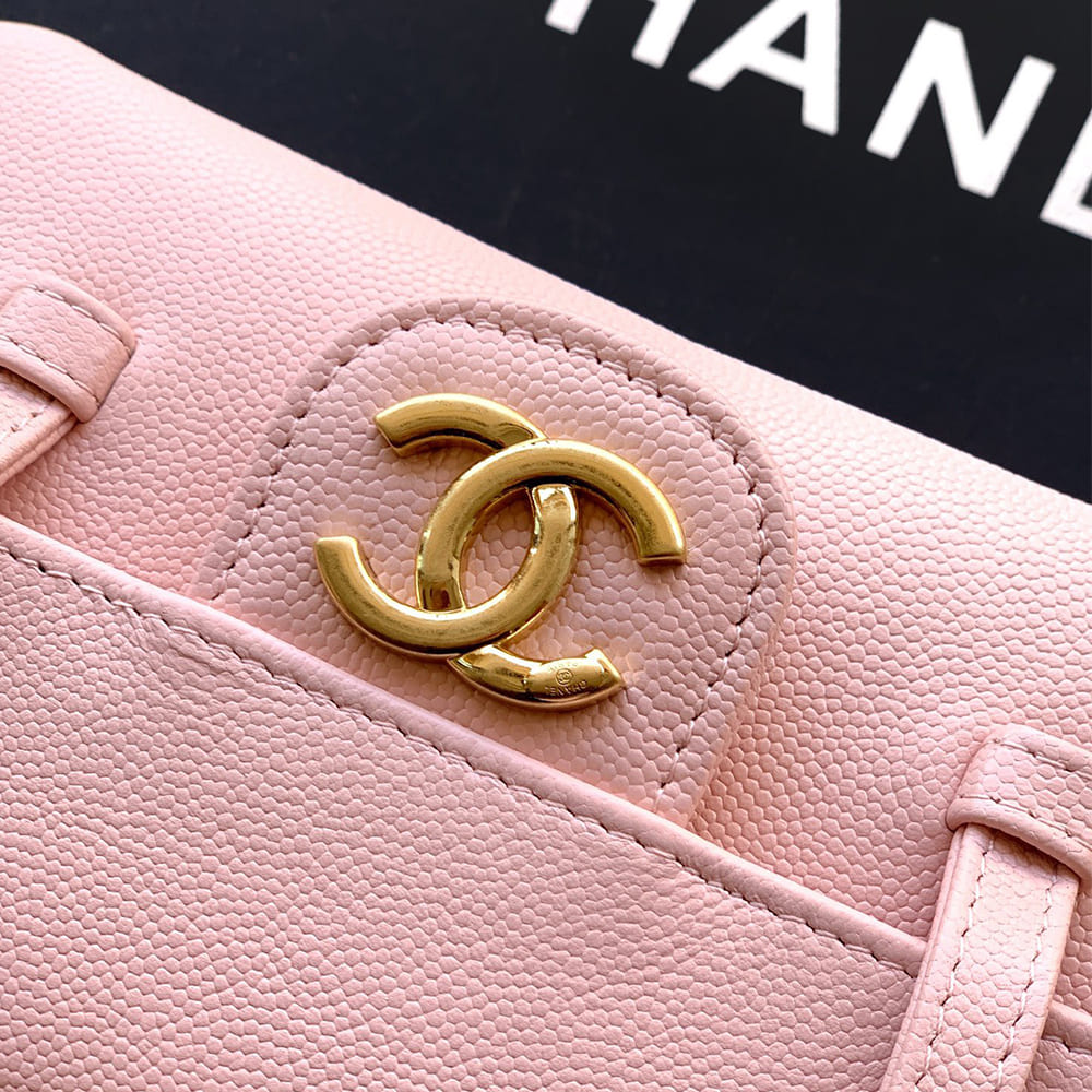 Ch**el Clutch with Leather Strap(HIGH-END GRADE)