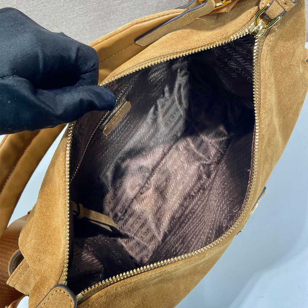 Pra*a Explore large suede bag(HIGH-END GRADE)