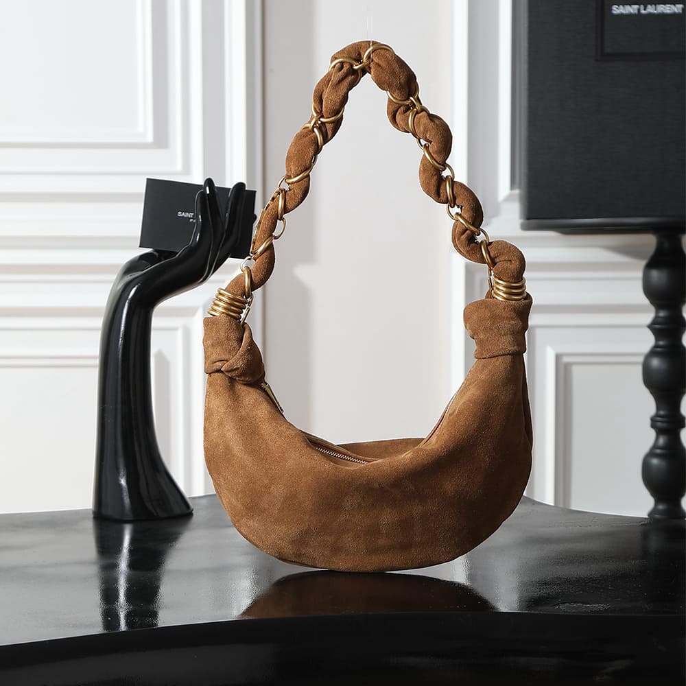 Y51 AMALIA mini hobo in suede(HIGH-END GRADE)