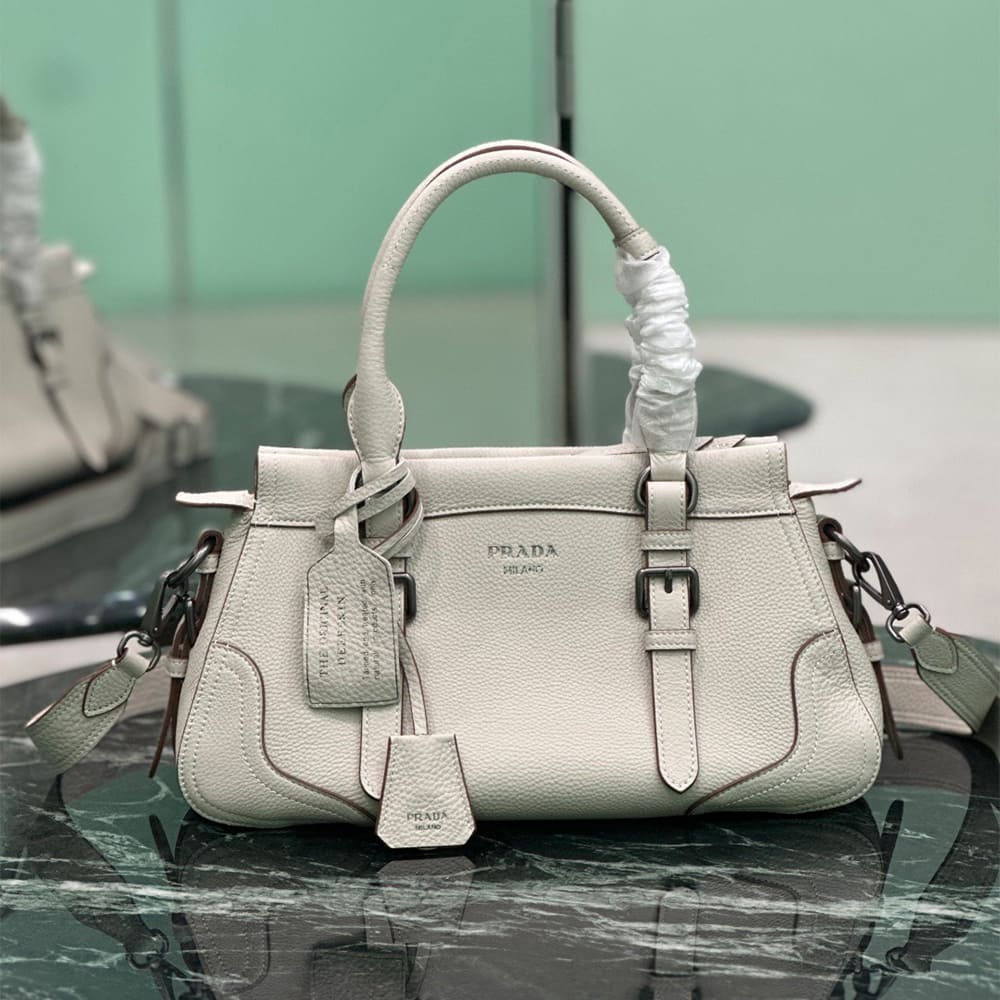 Pra*a Large leather tote bag(HIGH-END GRADE)