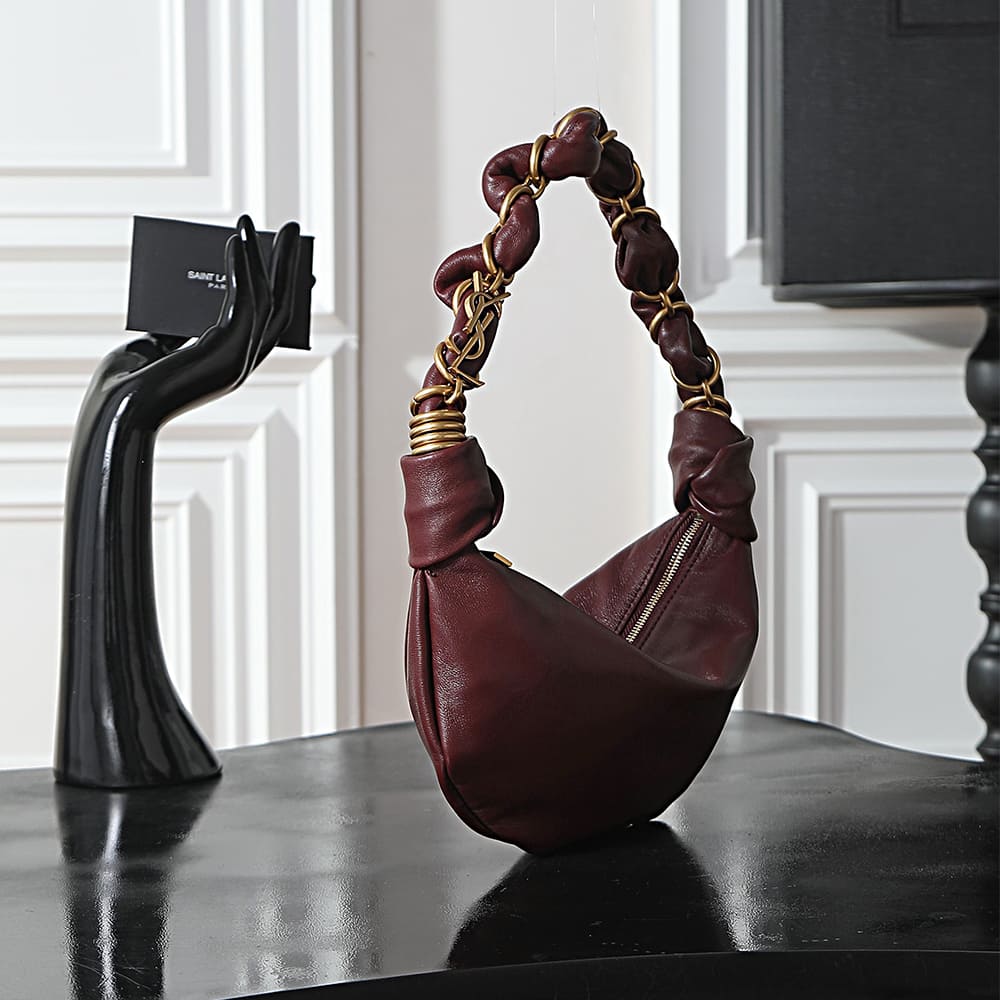 Y51 AMALIA mini hobo in lambskin(HIGH-END GRADE)