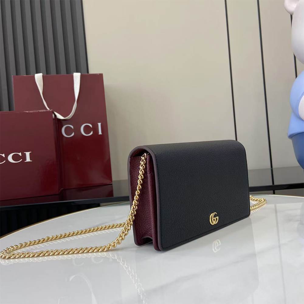 GG Marmont wallet on chain