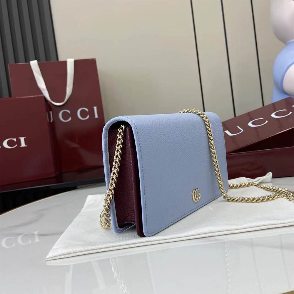 GG Marmont wallet on chain