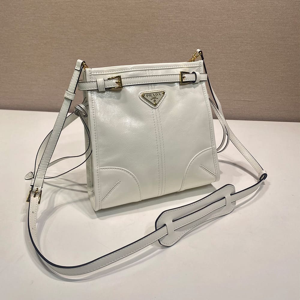 Pra*a Bonnie leather mini shoulder bag(HIGH-END GRADE)