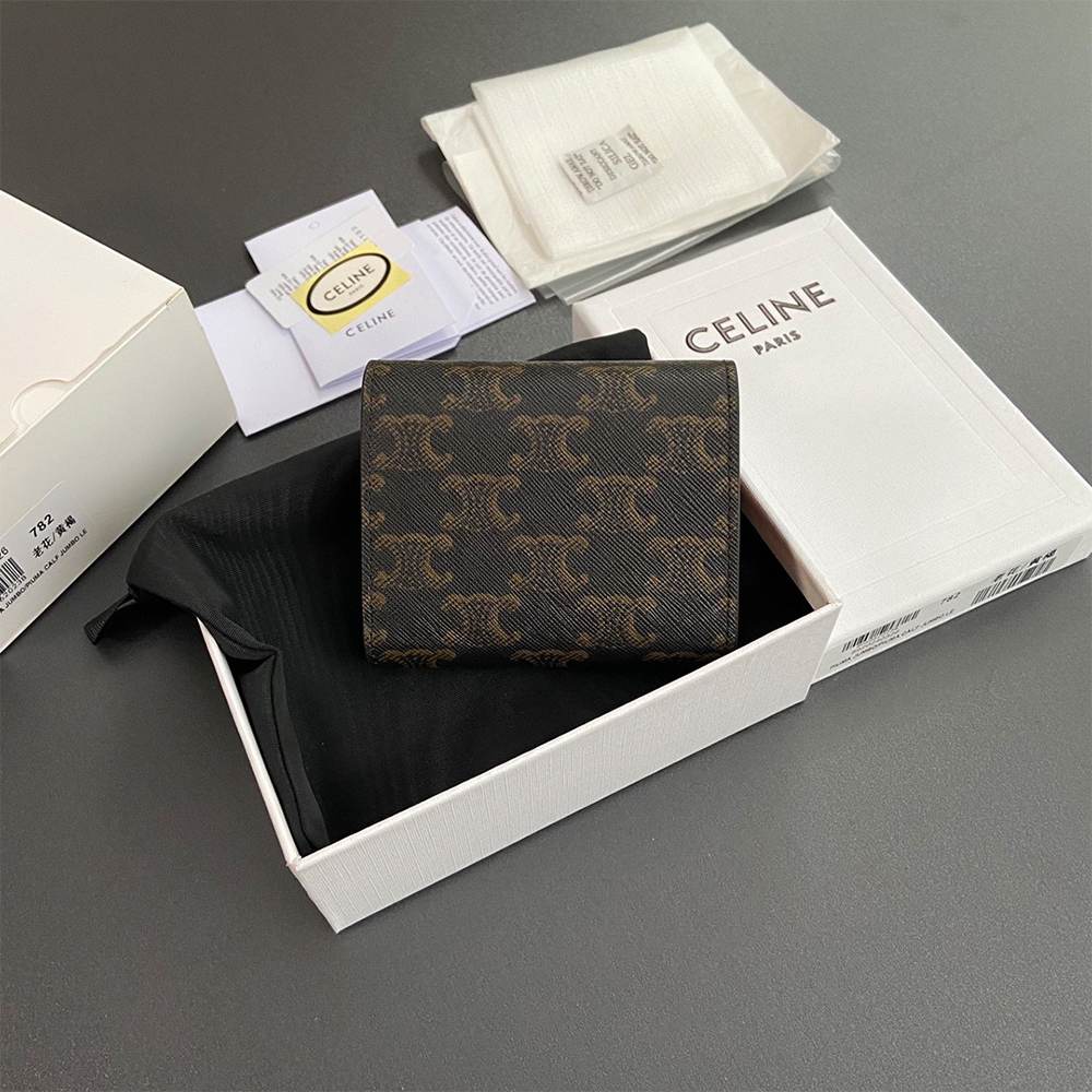 Ce1i*e Small Triomphe Flap Wallet(HIGH-END GRADE)