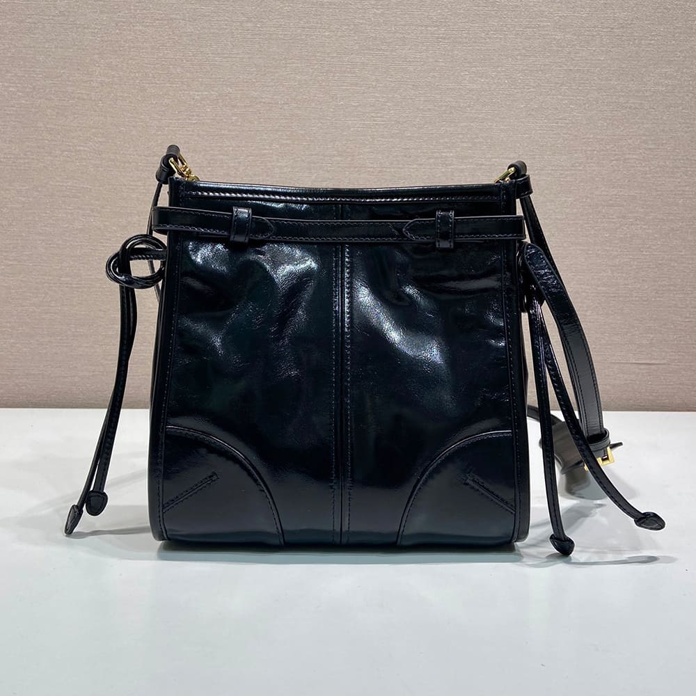 Pra*a Bonnie leather mini shoulder bag(HIGH-END GRADE)