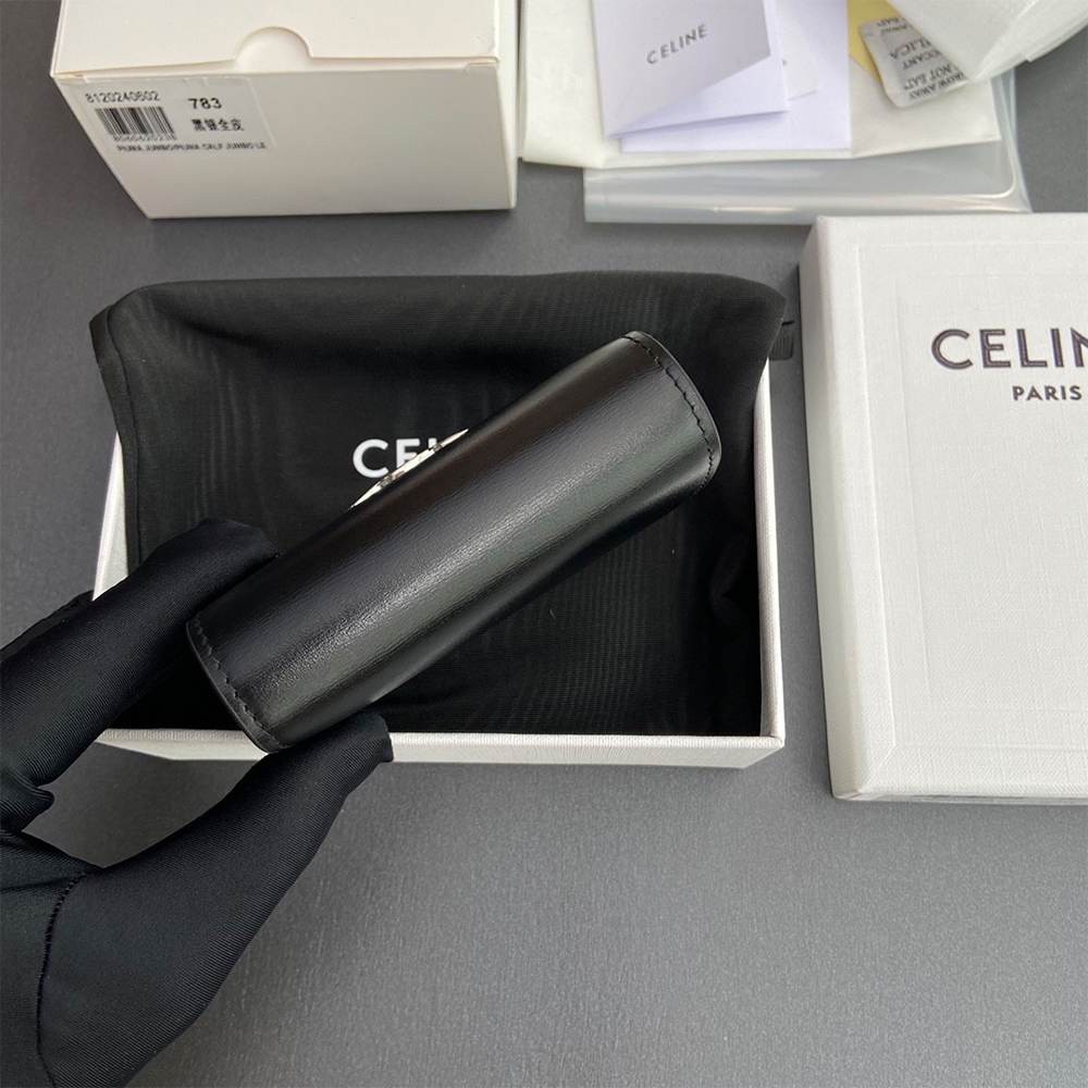 Ce1i*e Small Flap Wallet TRIOMPHE IN Shiny calfskin(HIGH-END GRADE)