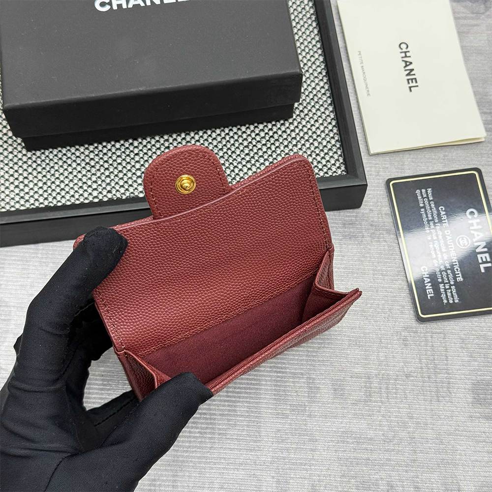 Ch**el Matelasse Classic Small Flap Tri-fold wallet