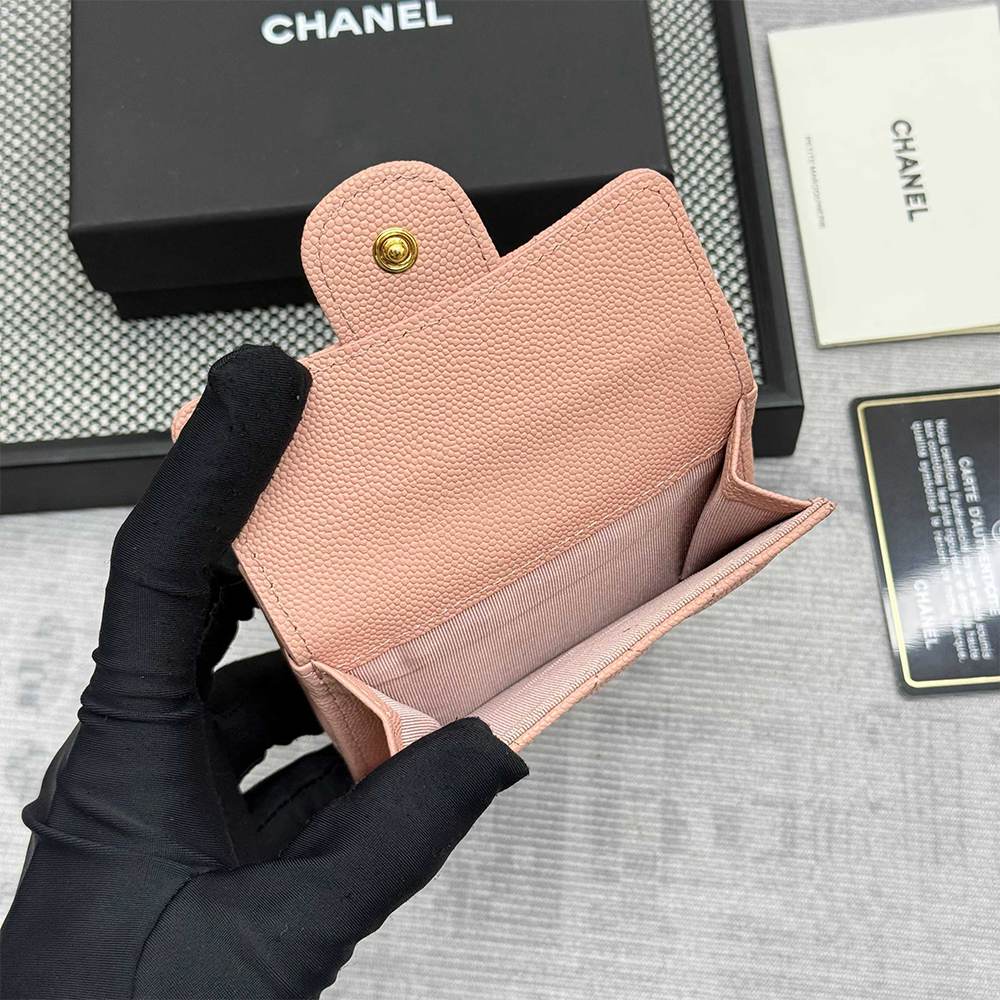 Ch**el Matelasse Classic Small Flap Tri-fold wallet