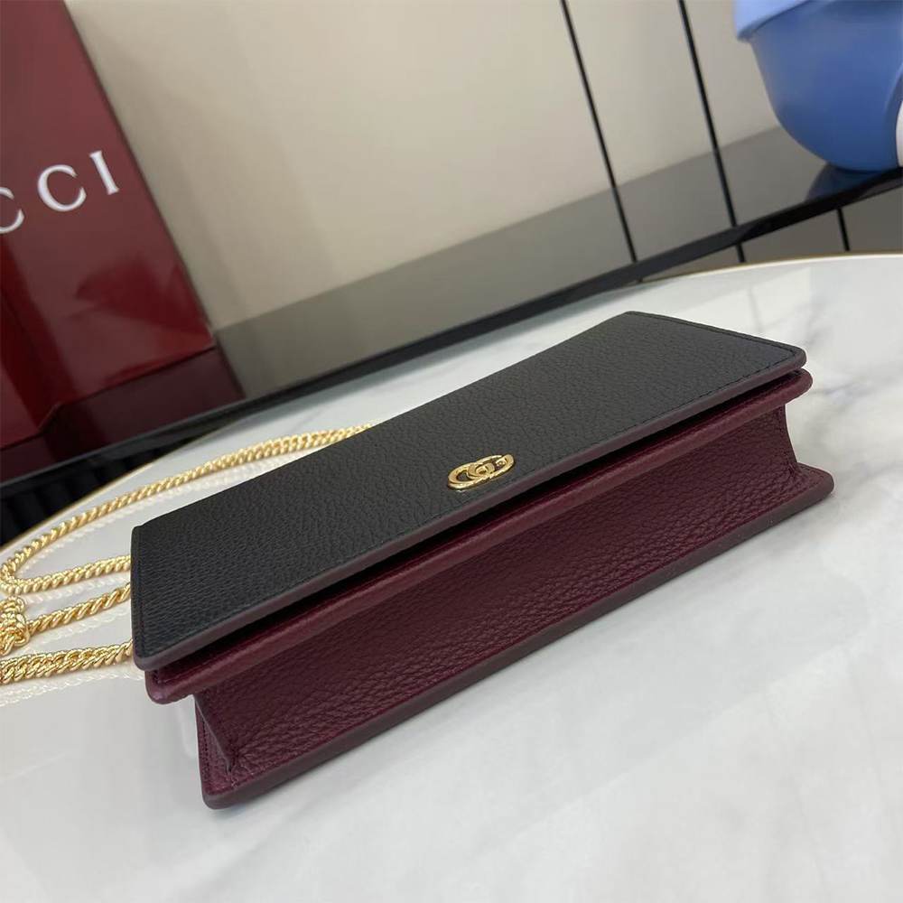 GG Marmont wallet on chain