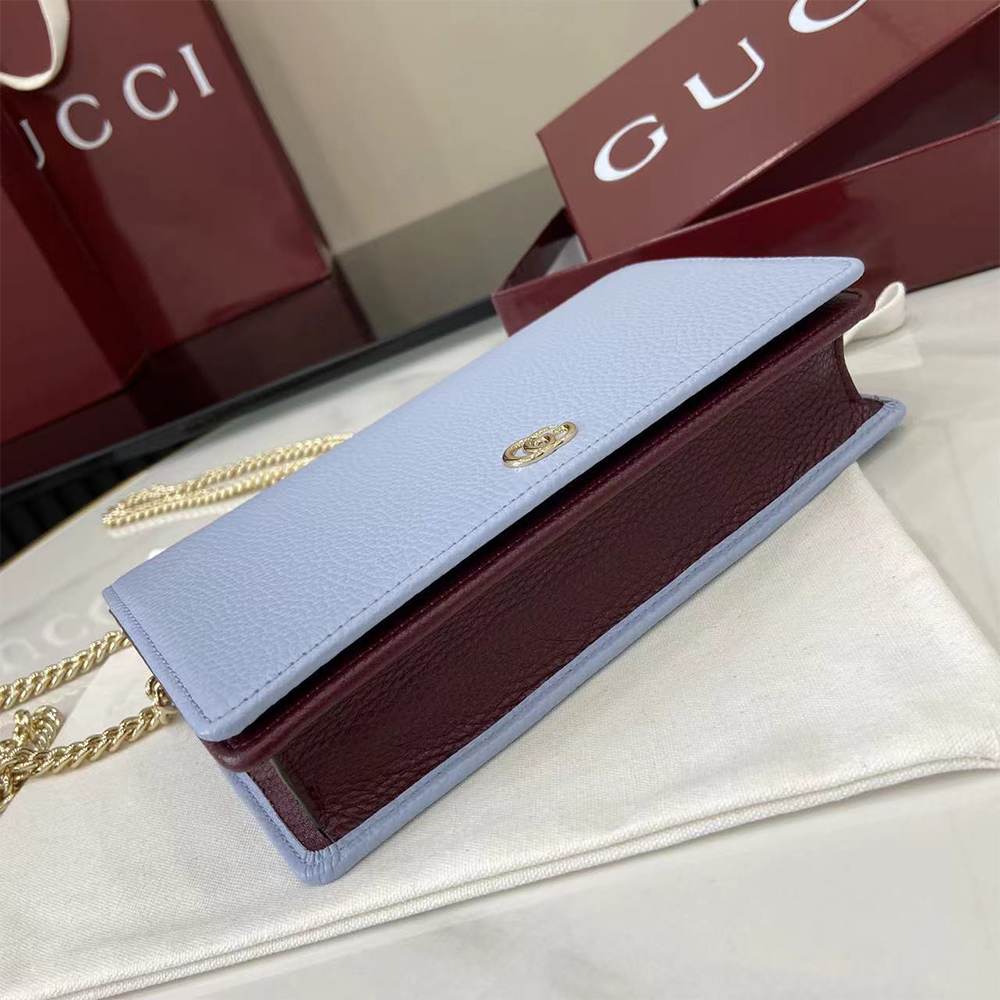 GG Marmont wallet on chain