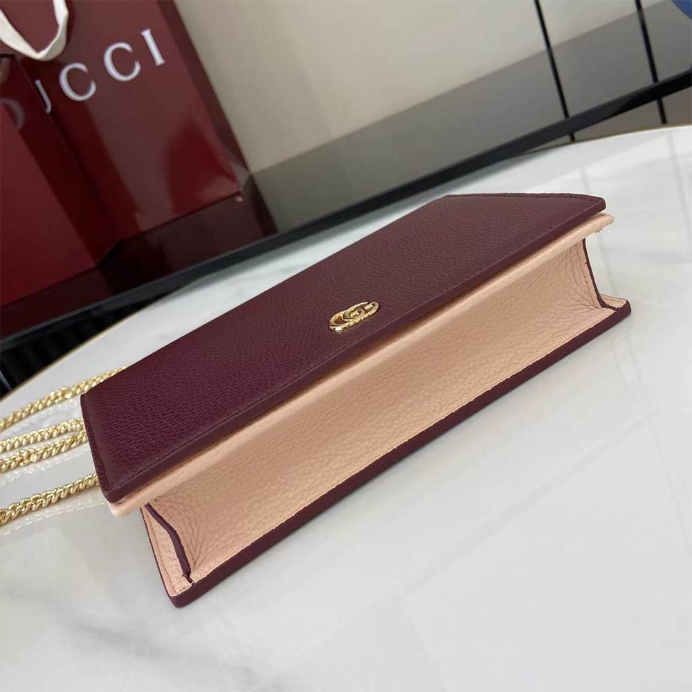 GG Marmont wallet on chain