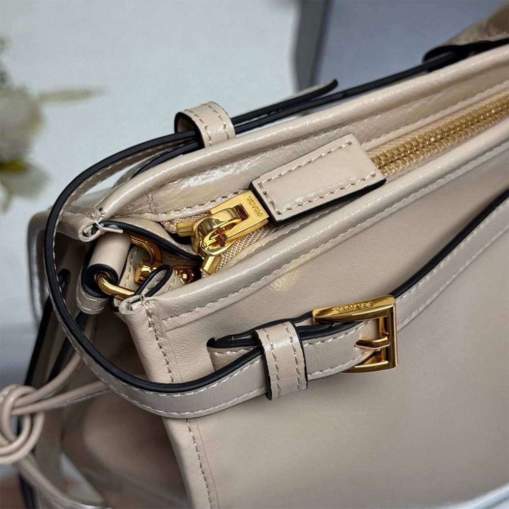 Pra*a Bonnie extra-large leather handbag(HIGH-END GRADE)