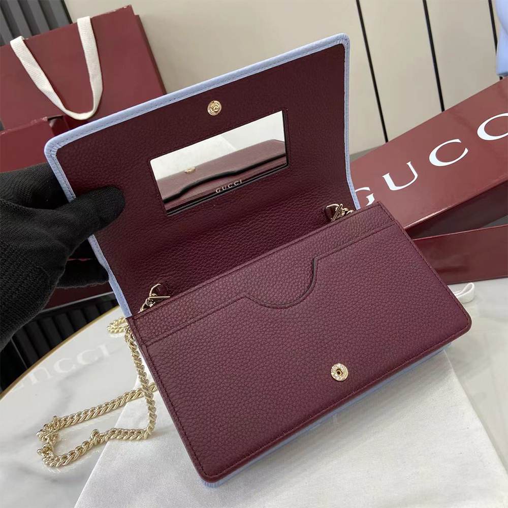 GG Marmont wallet on chain