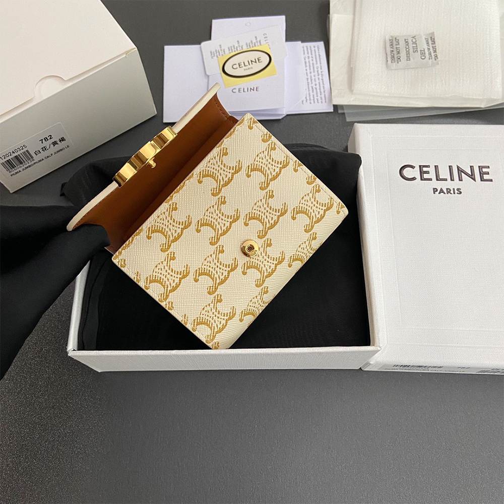 Ce1i*e Small Triomphe Flap Wallet(HIGH-END GRADE)