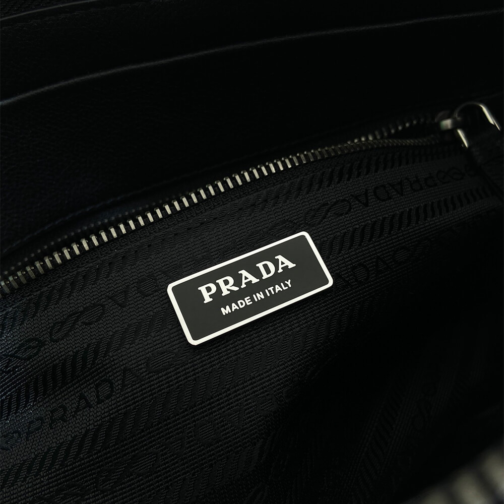 Pra*a Bonnie medium antiqued leather tote bag(HIGH-END GRADE)