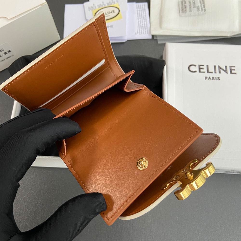 Ce1i*e Small Triomphe Flap Wallet(HIGH-END GRADE)