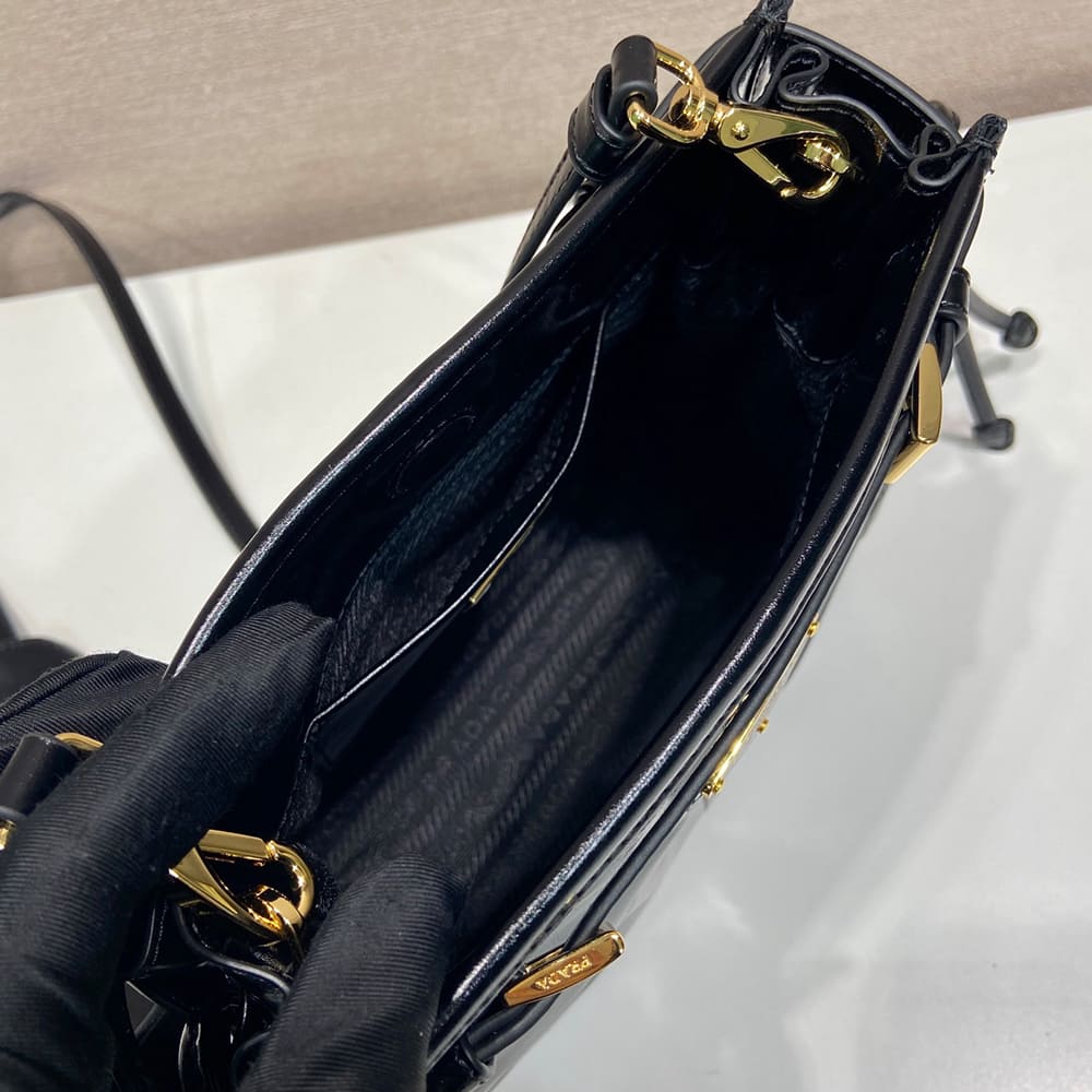 Pra*a Bonnie leather mini shoulder bag(HIGH-END GRADE)