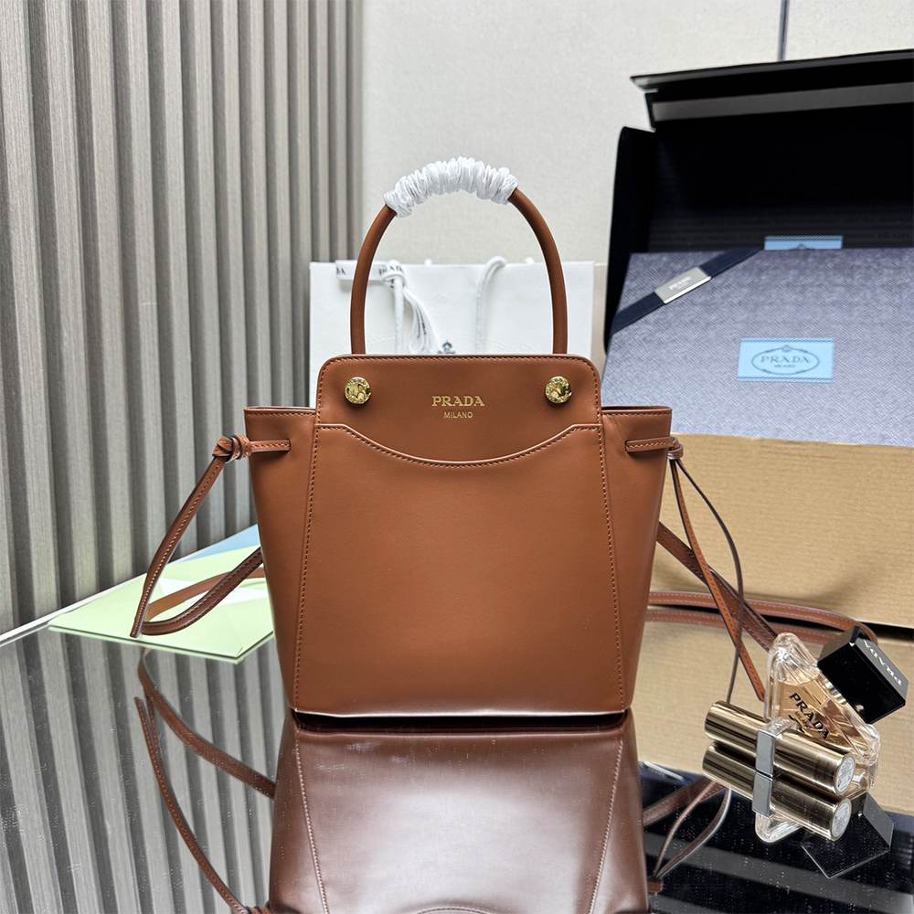 Pra*a Carry mini leather handbag(HIGH-END GRADE)