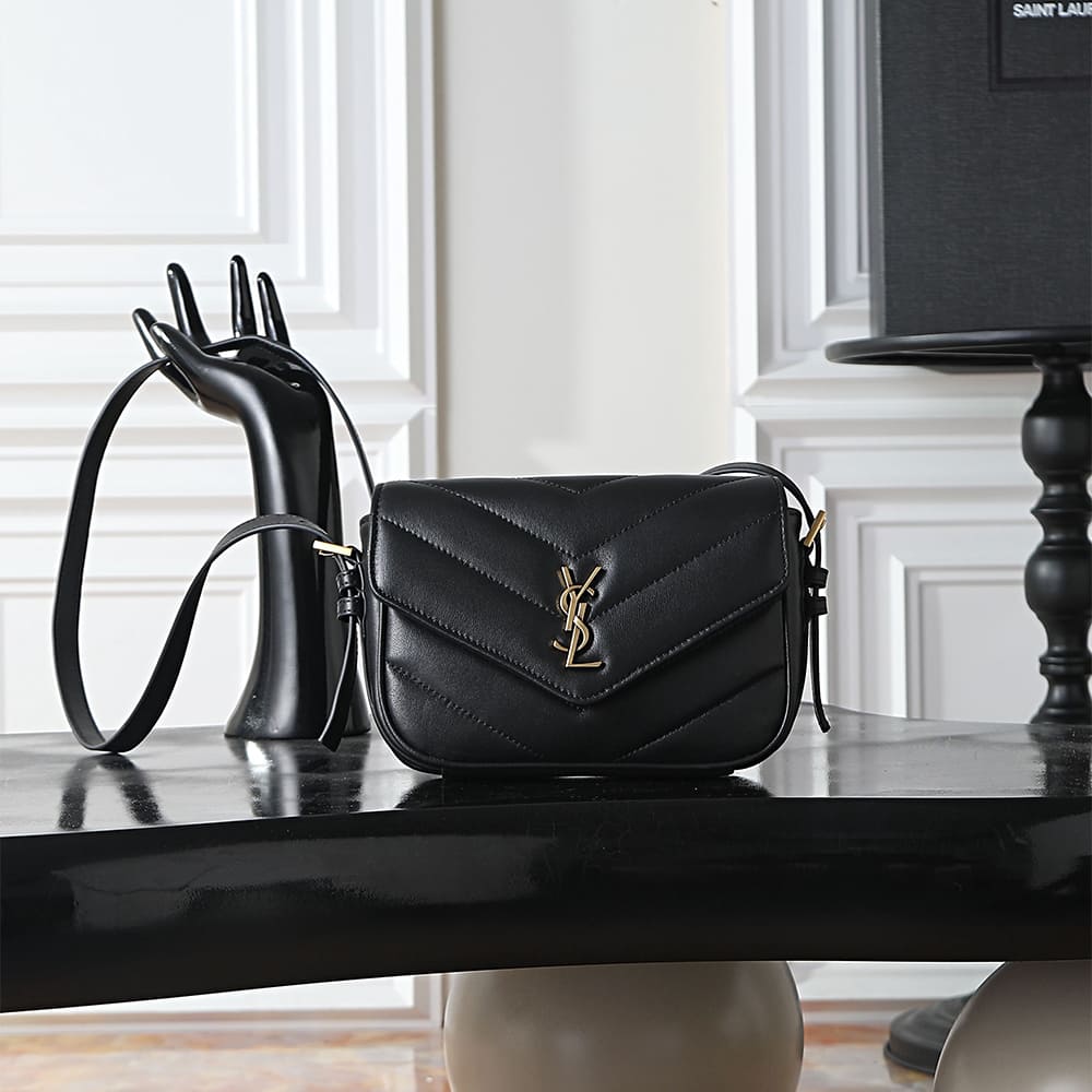 Y51 LOULOU toy crossbody in MATELASSE lambskin