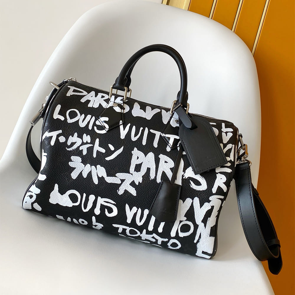 LV Speedy P9 Bandouliere 30 Scribble(HIGH-END GRADE)