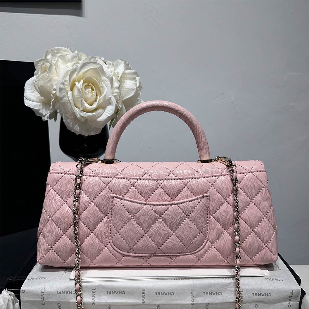 Ch**el Coco Handle Maxi Top Handle Flap Bag(HIGH-END GRADE)
