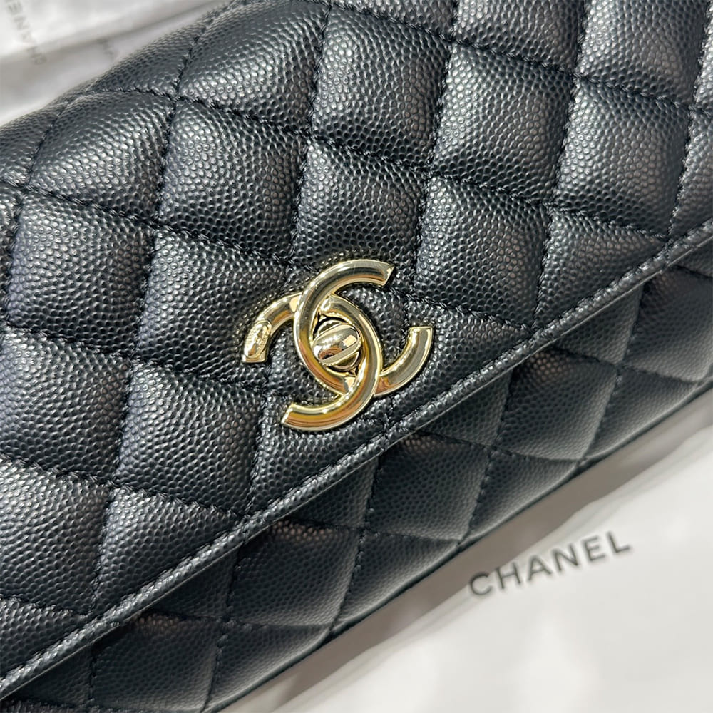Ch**el Coco Handle Maxi Top Handle Flap Bag(HIGH-END GRADE)