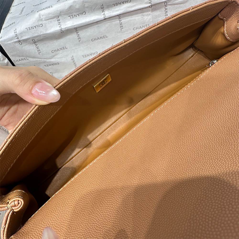 Ch**el Coco Handle Maxi Top Handle Flap Bag(HIGH-END GRADE)