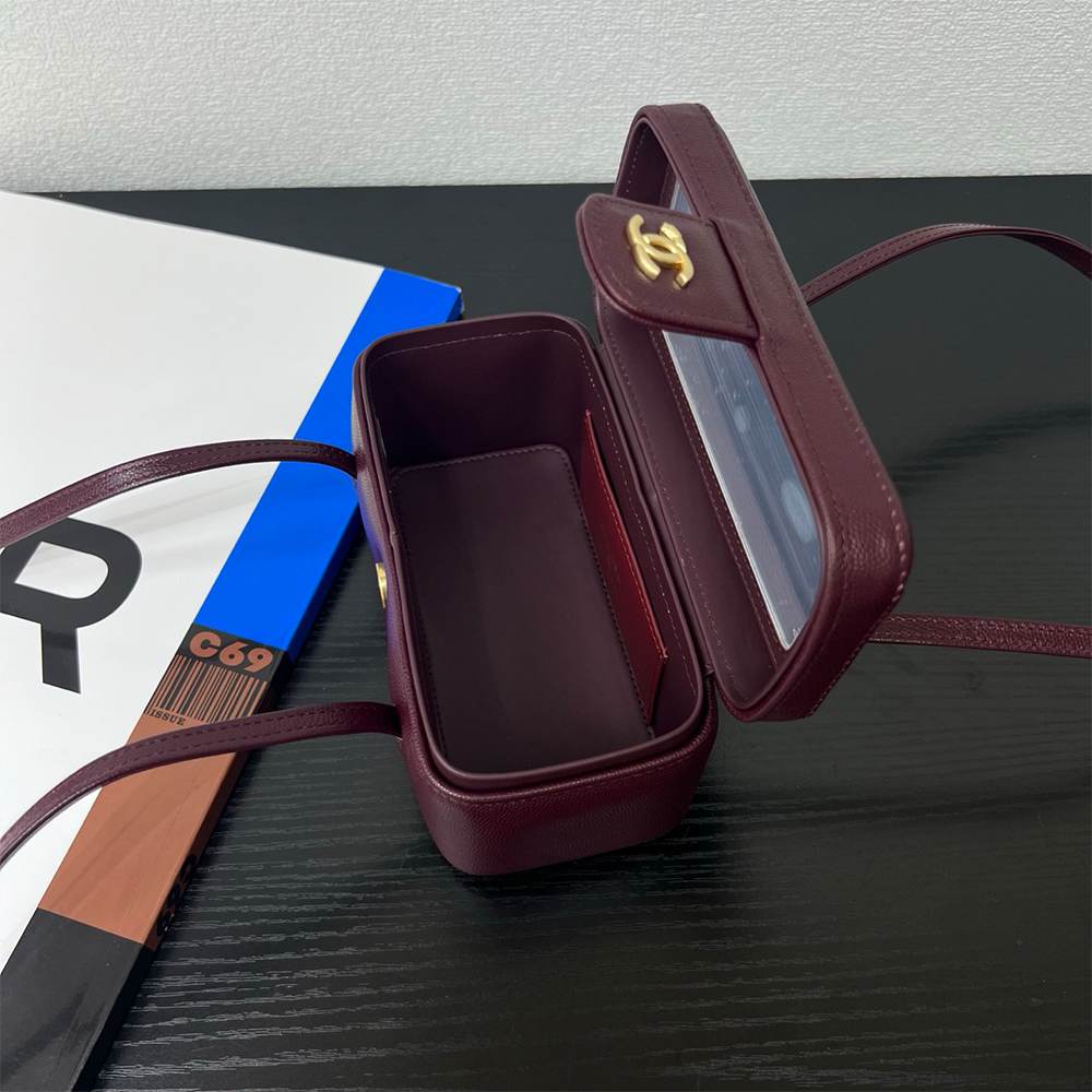 Ch**el Long Vanity with Leather Strap(HIGH-END GRADE)