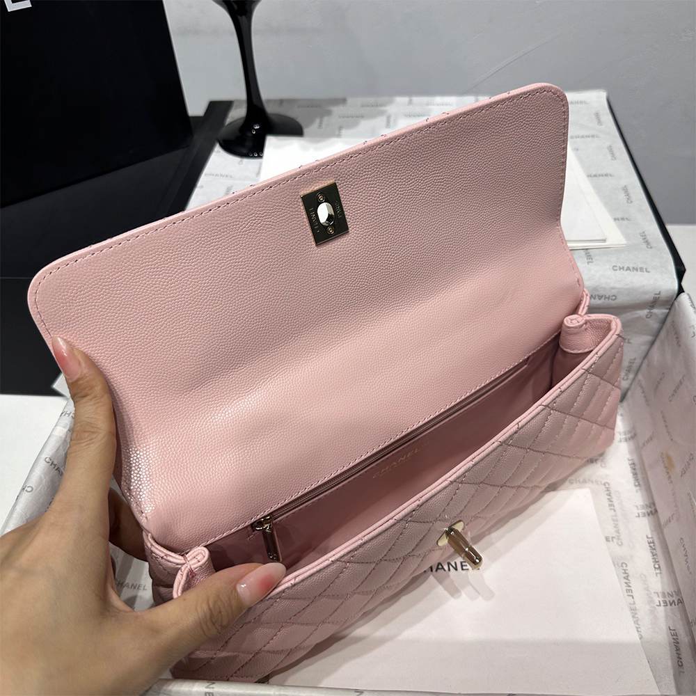 Ch**el Coco Handle Maxi Top Handle Flap Bag(HIGH-END GRADE)