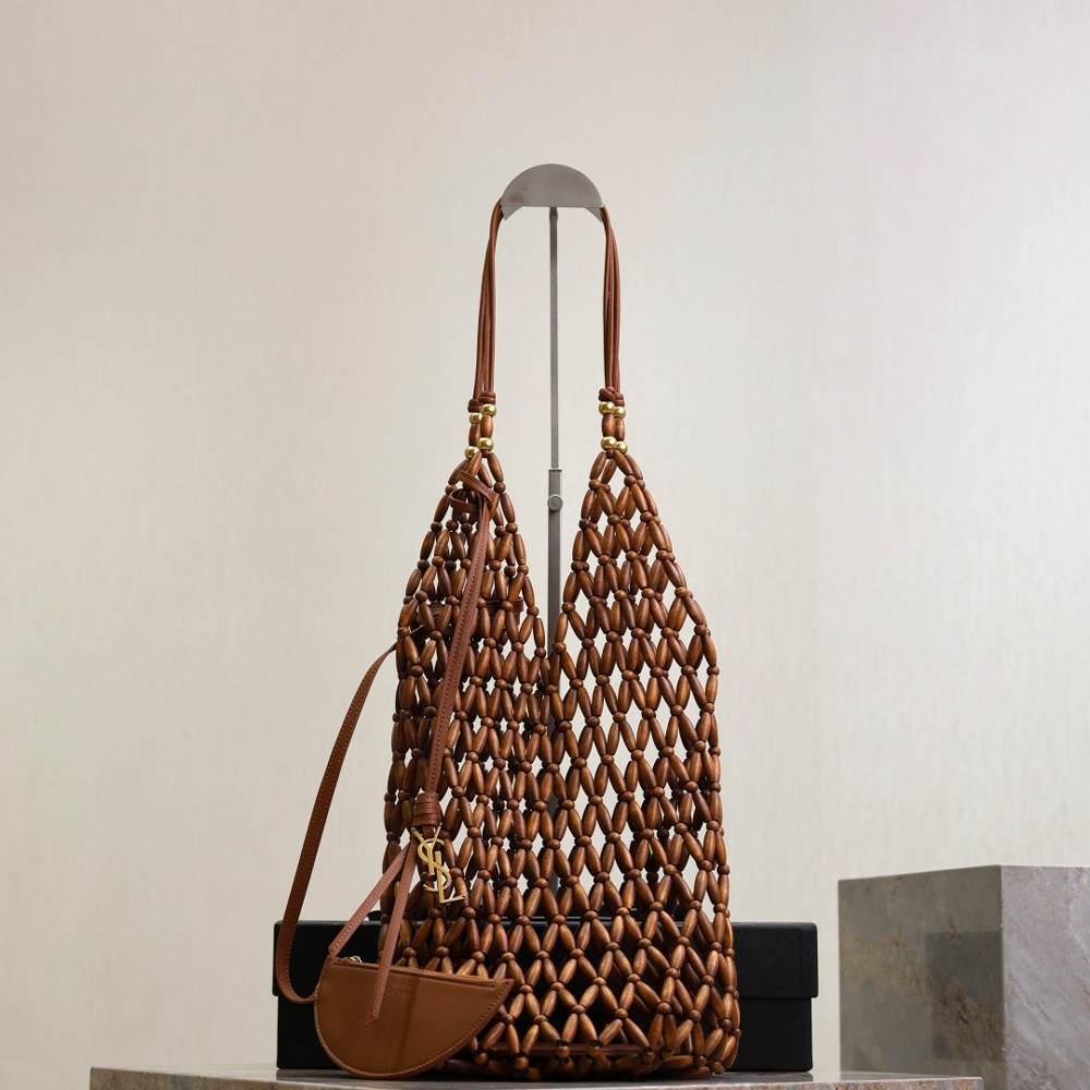 Y51 S*pple bucket in wood beads(HIGH-END GRADE)