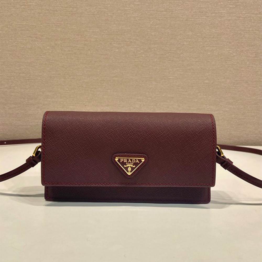 Pra*a Saffiano leather mini-bag(HIGH-END GRADE)