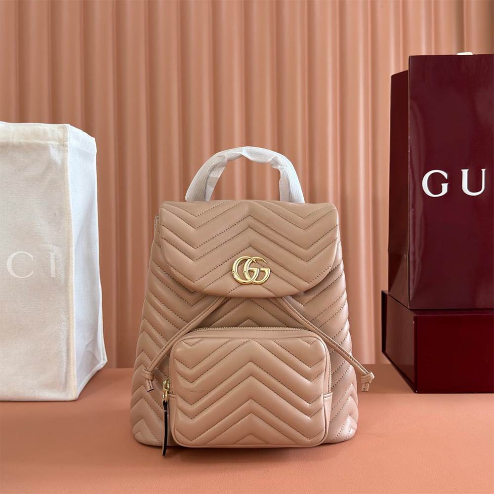 GG Marmont small backpack(HIGH-END GRADE)