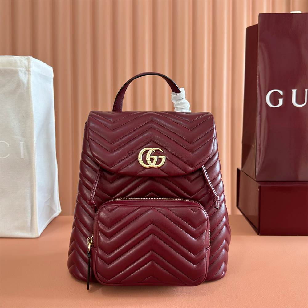 GG Marmont small backpack(HIGH-END GRADE)