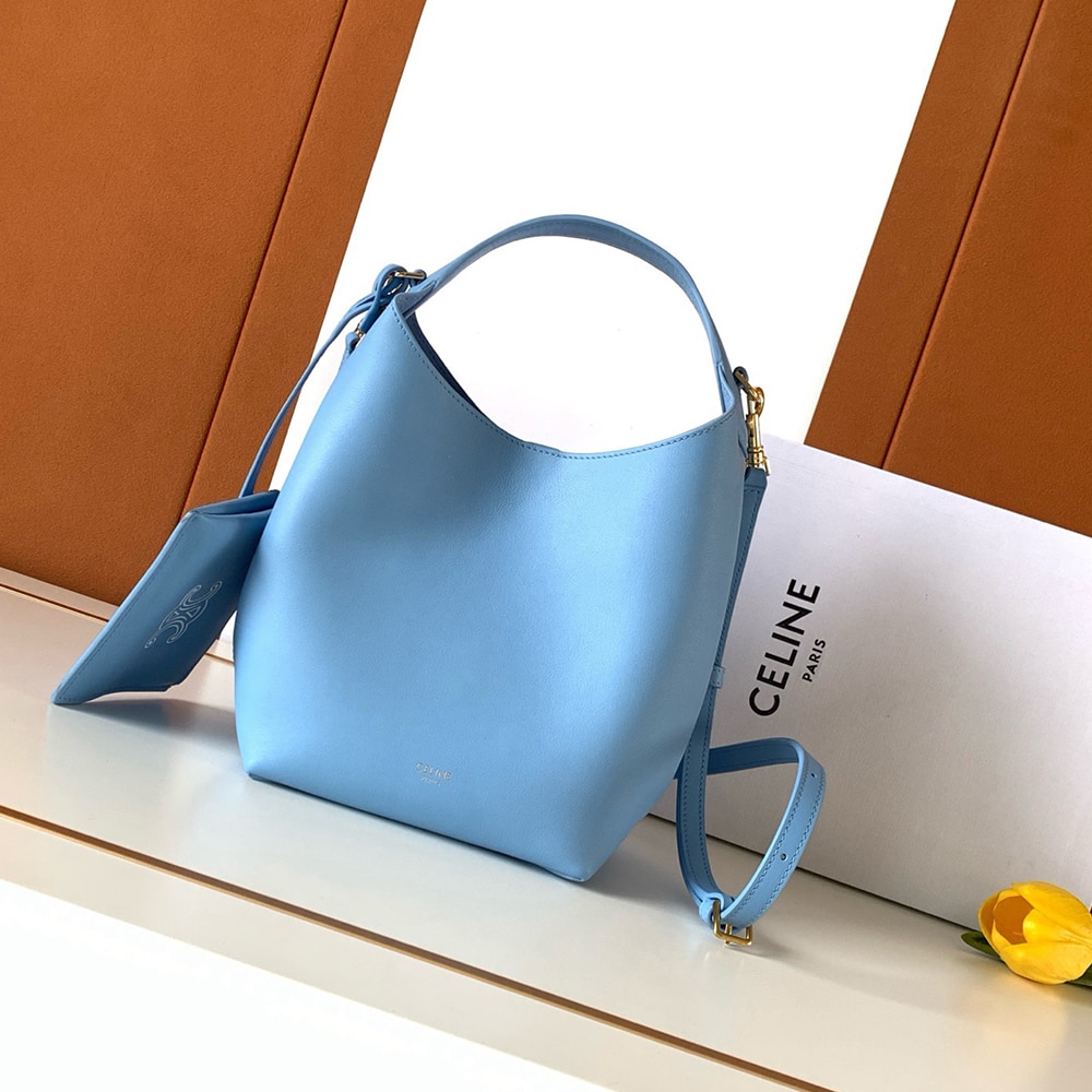 Ce1i*e SMALL HOBO IN S*pPLE SMOOTH CALFSKIN(HIGH-END GRADE)