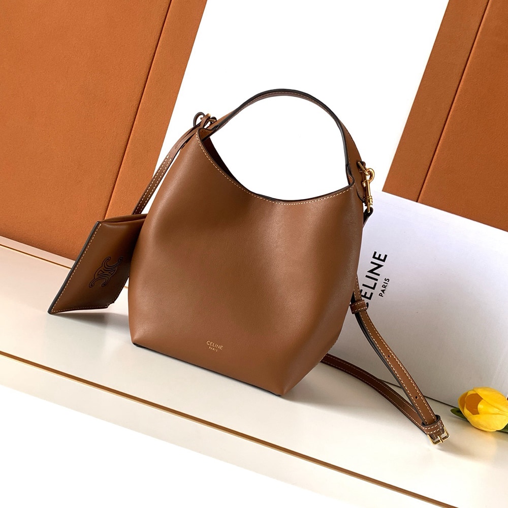 Ce1i*e SMALL HOBO IN S*pPLE SMOOTH CALFSKIN(HIGH-END GRADE)