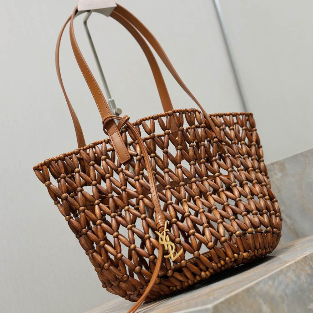 Y51 PANIER small in wood beads(HIGH-END GRADE)