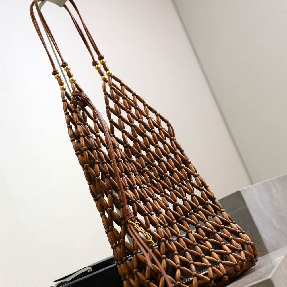 Y51 S*pple bucket in wood beads(HIGH-END GRADE)