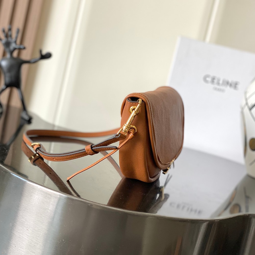 Ce1i*e LITTLE HALFMOON SOFT TRIOMPHE IN S*pPLE SHINY LAMBSKIN(HIGH-END GRADE)