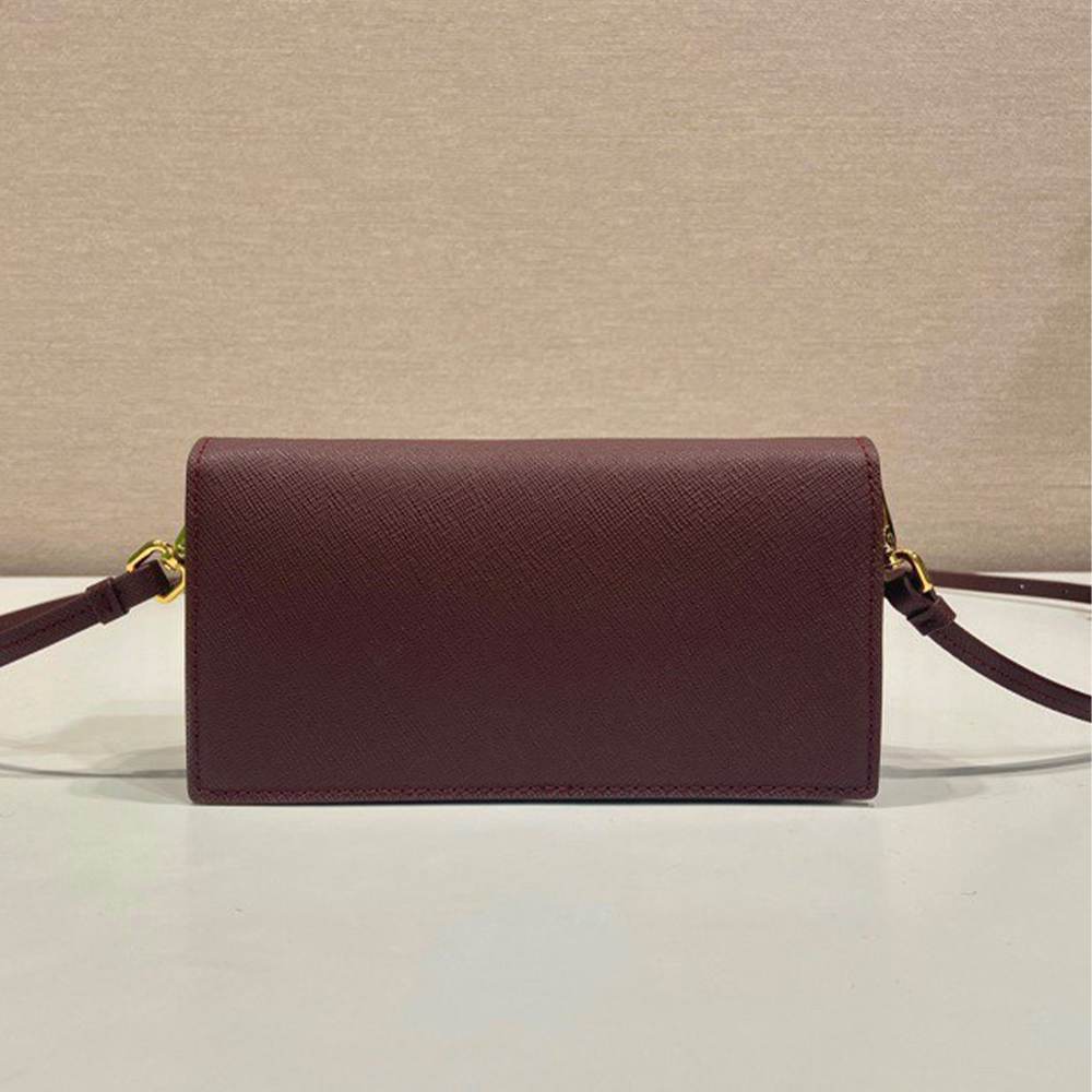 Pra*a Saffiano leather mini-bag(HIGH-END GRADE)