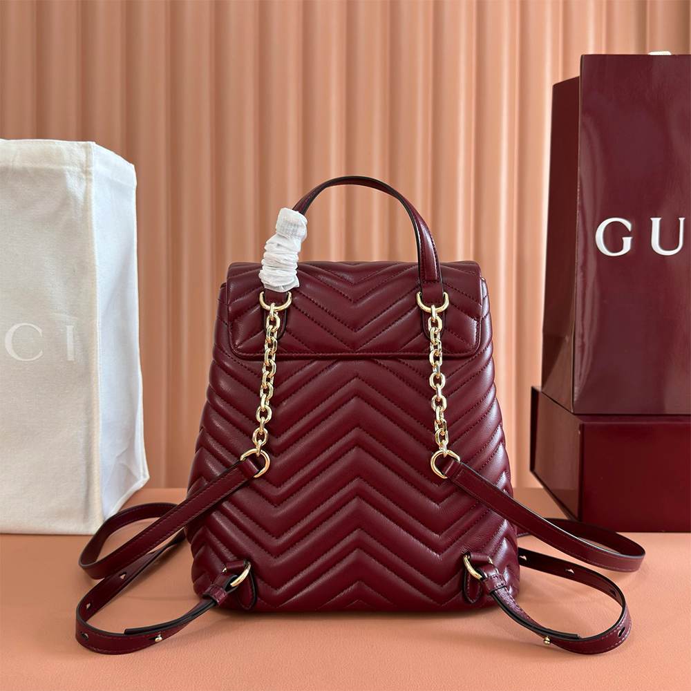 GG Marmont small backpack(HIGH-END GRADE)