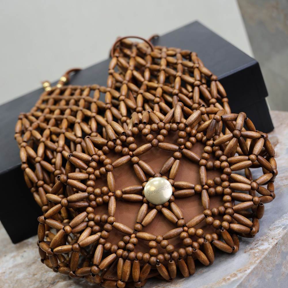 Y51 S*pple bucket in wood beads(HIGH-END GRADE)