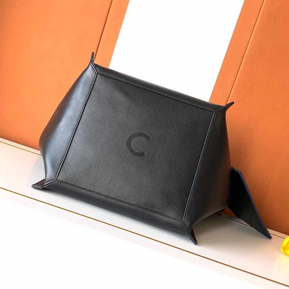 Ce1i*e MEDIUM CUBE BAG IN S*pPLE CALFSKIN(HIGH-END GRADE)