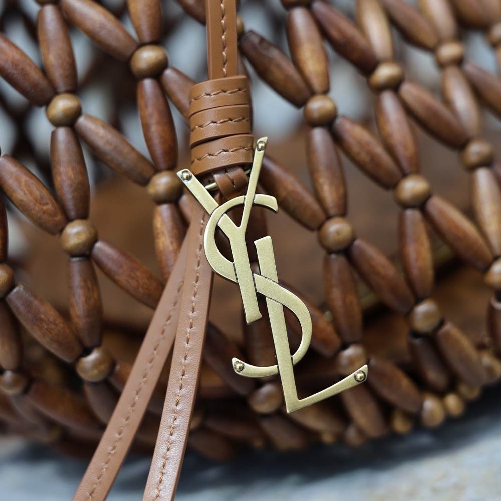 Y51 PANIER small in wood beads(HIGH-END GRADE)