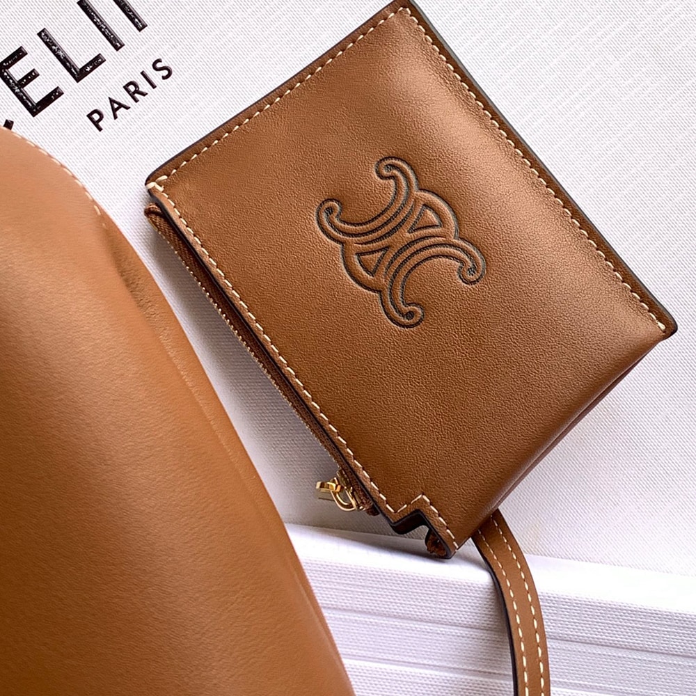Ce1i*e SMALL HOBO IN S*pPLE SMOOTH CALFSKIN(HIGH-END GRADE)
